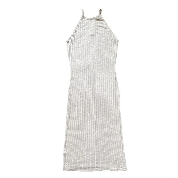 Beige Ribbed Knit Bodycon Maxi Dress | Color: Cream | Size: S | Thriftgemsss's Closet Beige Ribbed Knit Bodycon Maxi Dress | Color: Cream | Size: S | Thriftgemsss's Closet